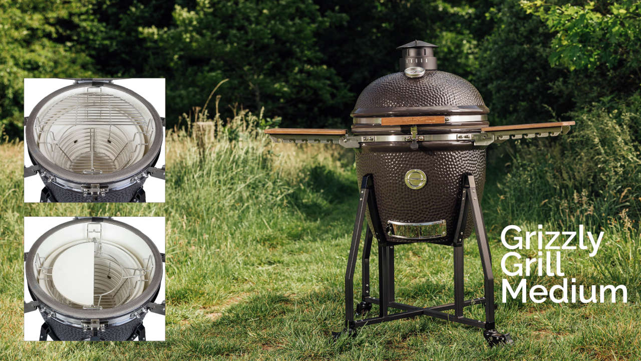Outdarecooking kamado's the grizzly grills medium